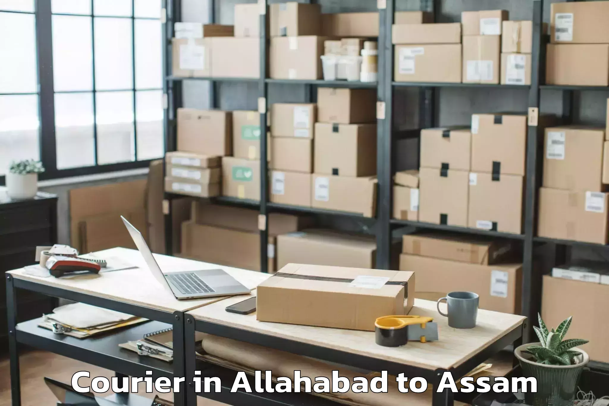 Leading Allahabad to Salonibari Airport Tez Courier Provider